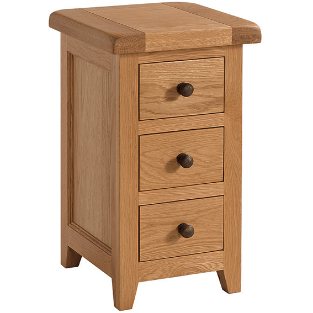 Compact 3 Drawer Bedside Chest