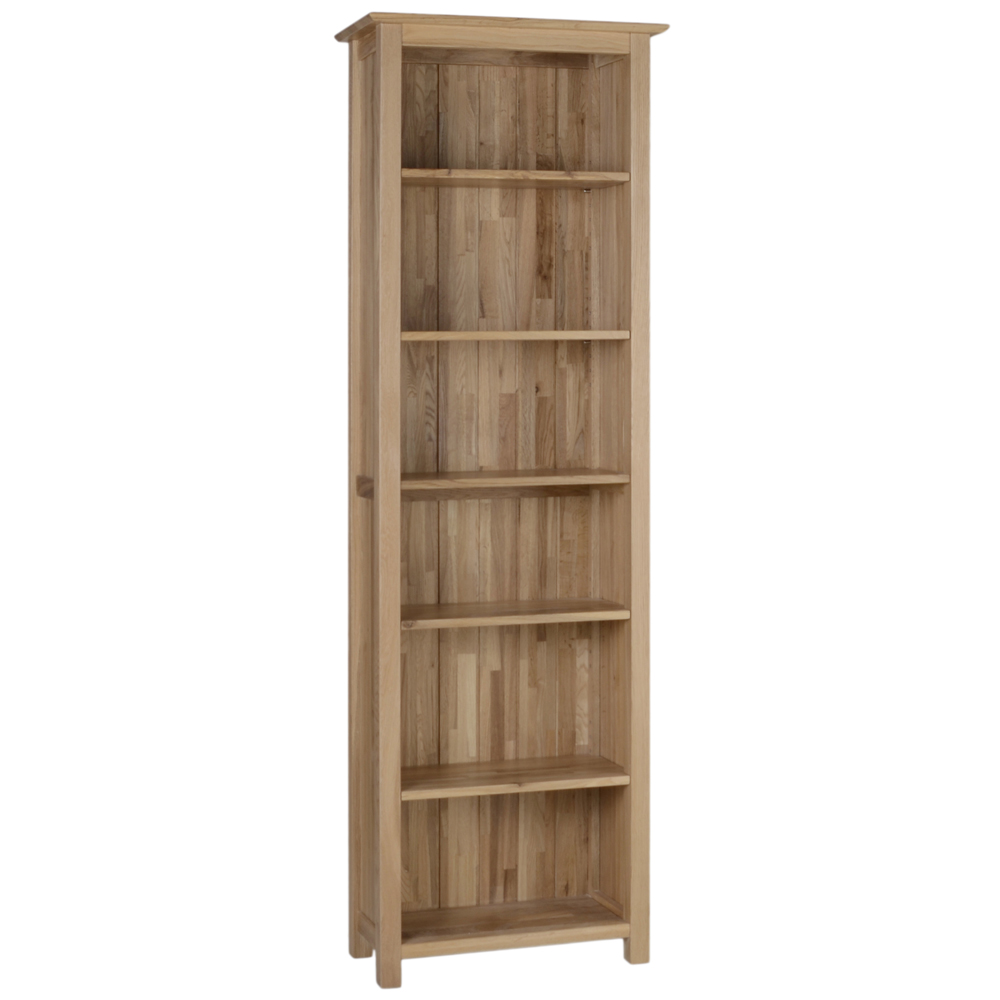 New Oak Tall Narrow Bookcase