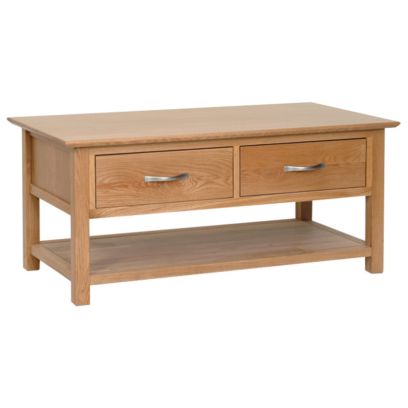 New Oak Coffee Table With Drawers