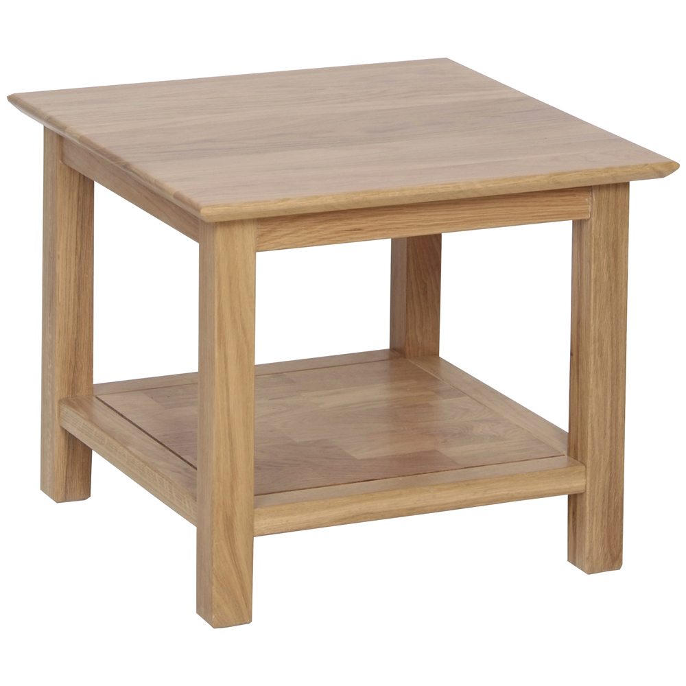 New Oak Small Compact Coffee Table