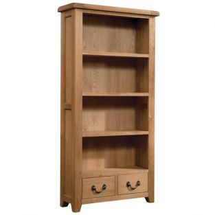 Tall Bookcase with 2 Drawers
